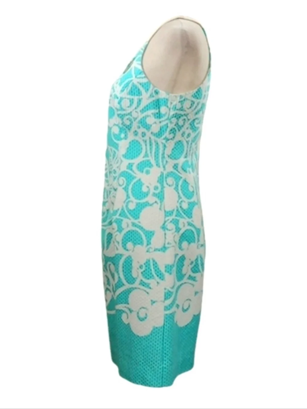 Lilly Pulitzer Pearl Halter Shift Dress Shorely Blue Pick Up Lines Border Sz 0 - Picture 8 of 14